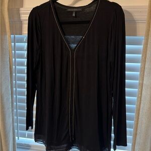 WHBM Top with Silver Accents